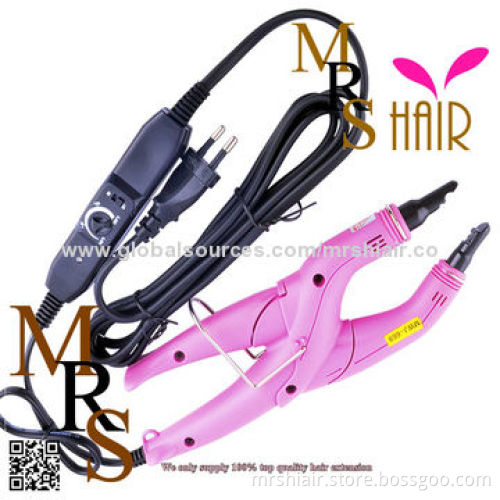 Loof 668 Style Fusion Extension Connector Iron for U Nail Flat Tip Hair, Control Temperature